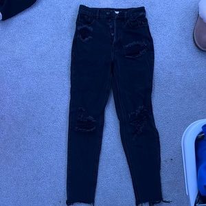 Black Pacsun ripped jeans, size 24